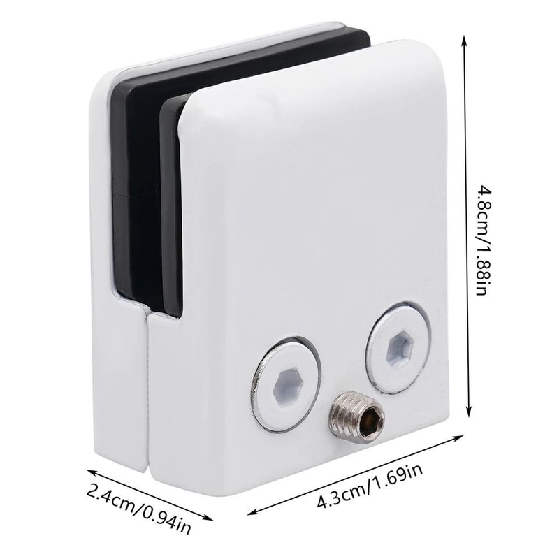 Premium Adjustable Stainless Steel Glass Clamp Set Panels 4