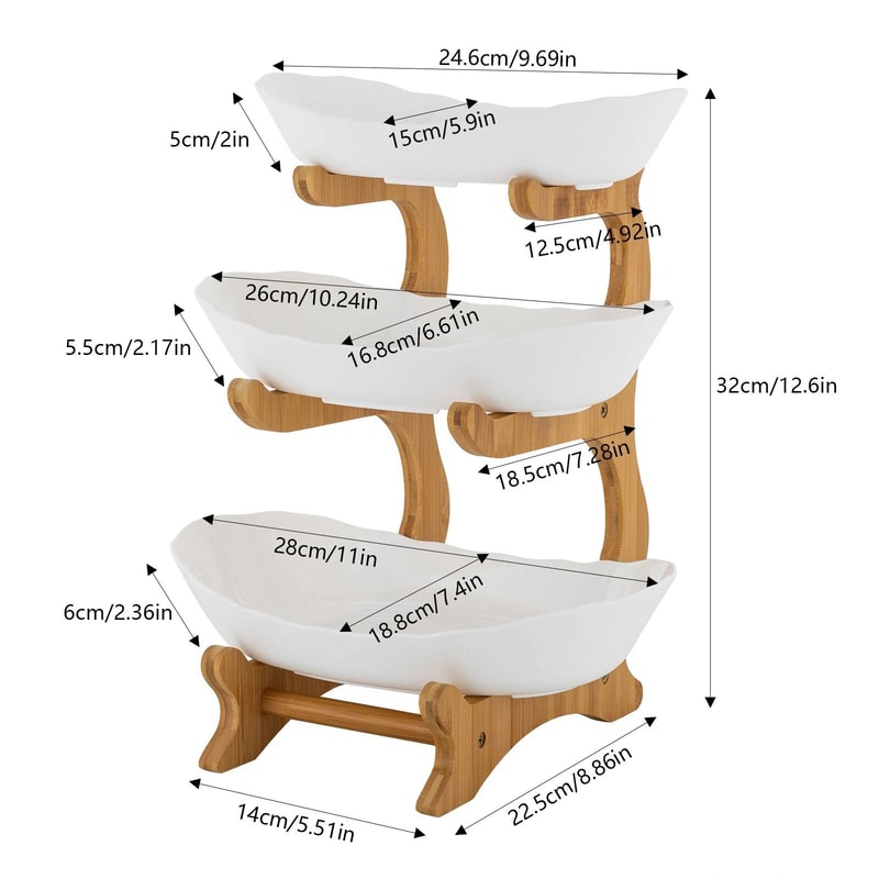 Elegant Tier Dessert Stand For Parties Fruit Displays 4