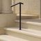 Outdoor Stair Railing Metal Handrail For Steps Black Safety Support 0