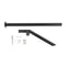 Outdoor Stair Railing Metal Handrail For Steps Black Safety Support 4