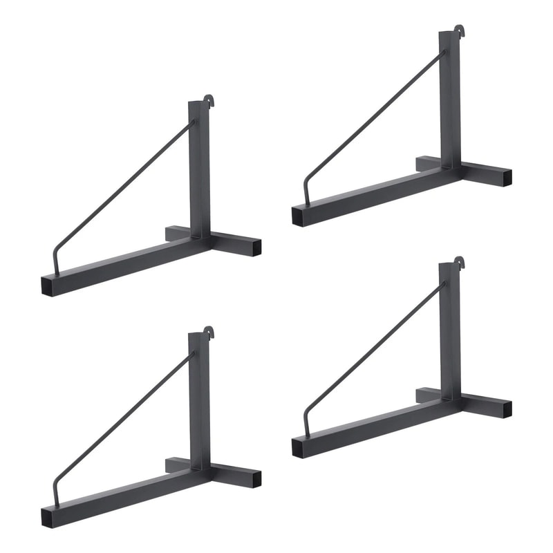 Heavy Duty Container Shelf Brackets Triangular Capacity 4
