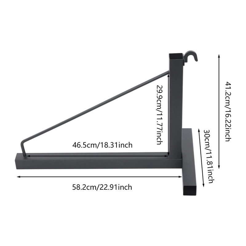 Heavy Duty Container Shelf Brackets Triangular Capacity 5