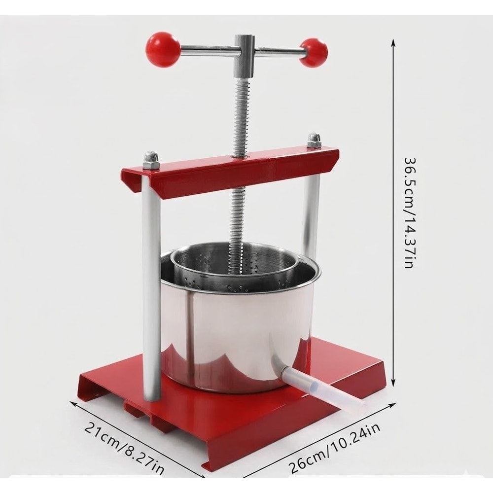 Premium Stainless Countertop Manual Fruit Press Juice Extractor For Wine Herbs 1