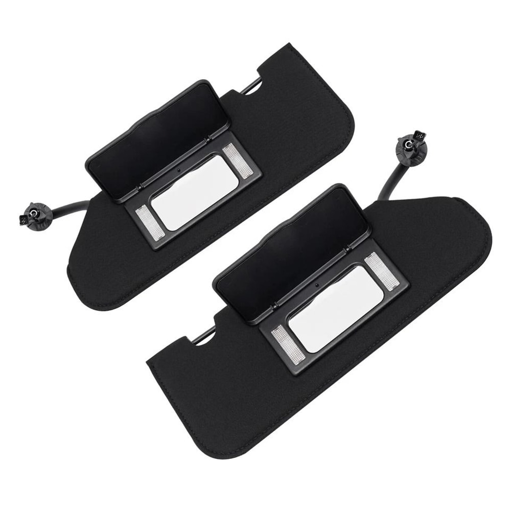 Corvette Sun Visor Set With LED Light For Chevrolet Corvette Driver Passenger Side 5