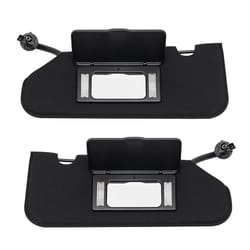 corvette sun visor set with led light for chevrolet corvette driver & passenger side