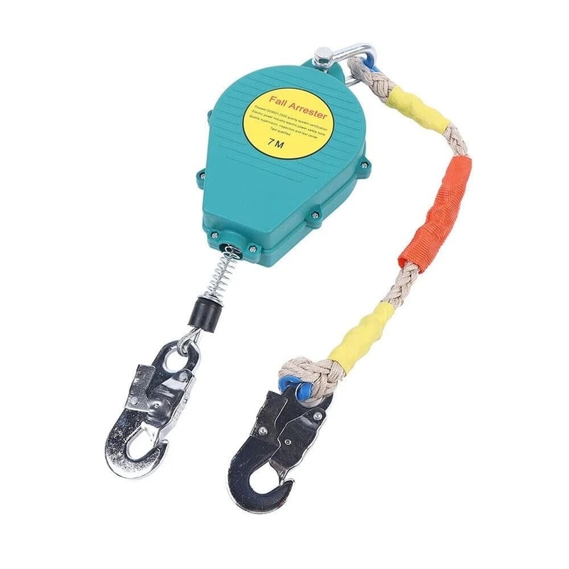 Self Retracting Lifeline Fall Protection Lanyard With Hook Safety Arrester 0