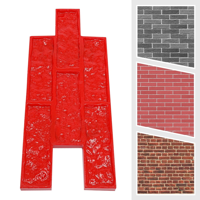Decorative Concrete Stamp Mat For Textured Cement Finishes Reusable Concrete Stamping Mold 8