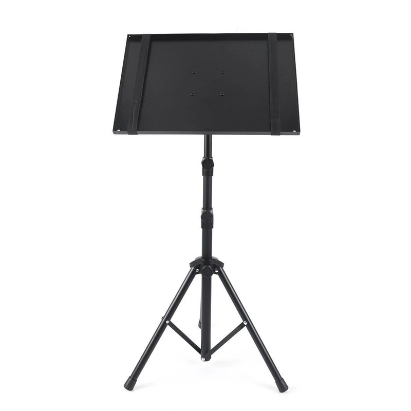 Adjustable Projector Tripod Stand With Laptop Holder For Home Office Presentations 2