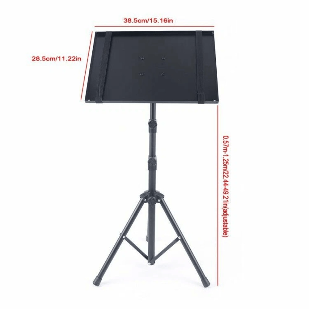 Adjustable Projector Tripod Stand With Laptop Holder For Home Office Presentations 6