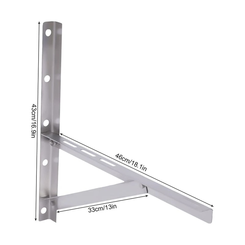 Heavy Duty Mini Split AC Bracket Wall Mount Rack For Ductless Air Conditioner Units 2