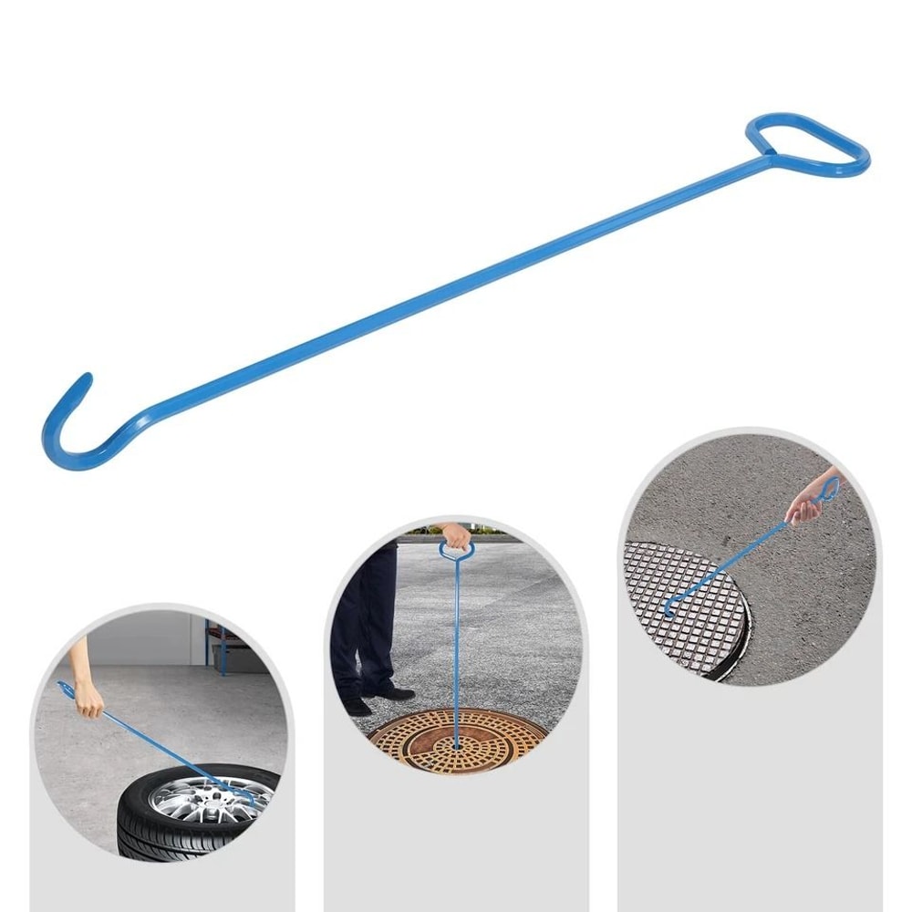 Heavy Duty Manhole Cover Hook Tool Utility Lifter And Puller For Sewer Covers 2