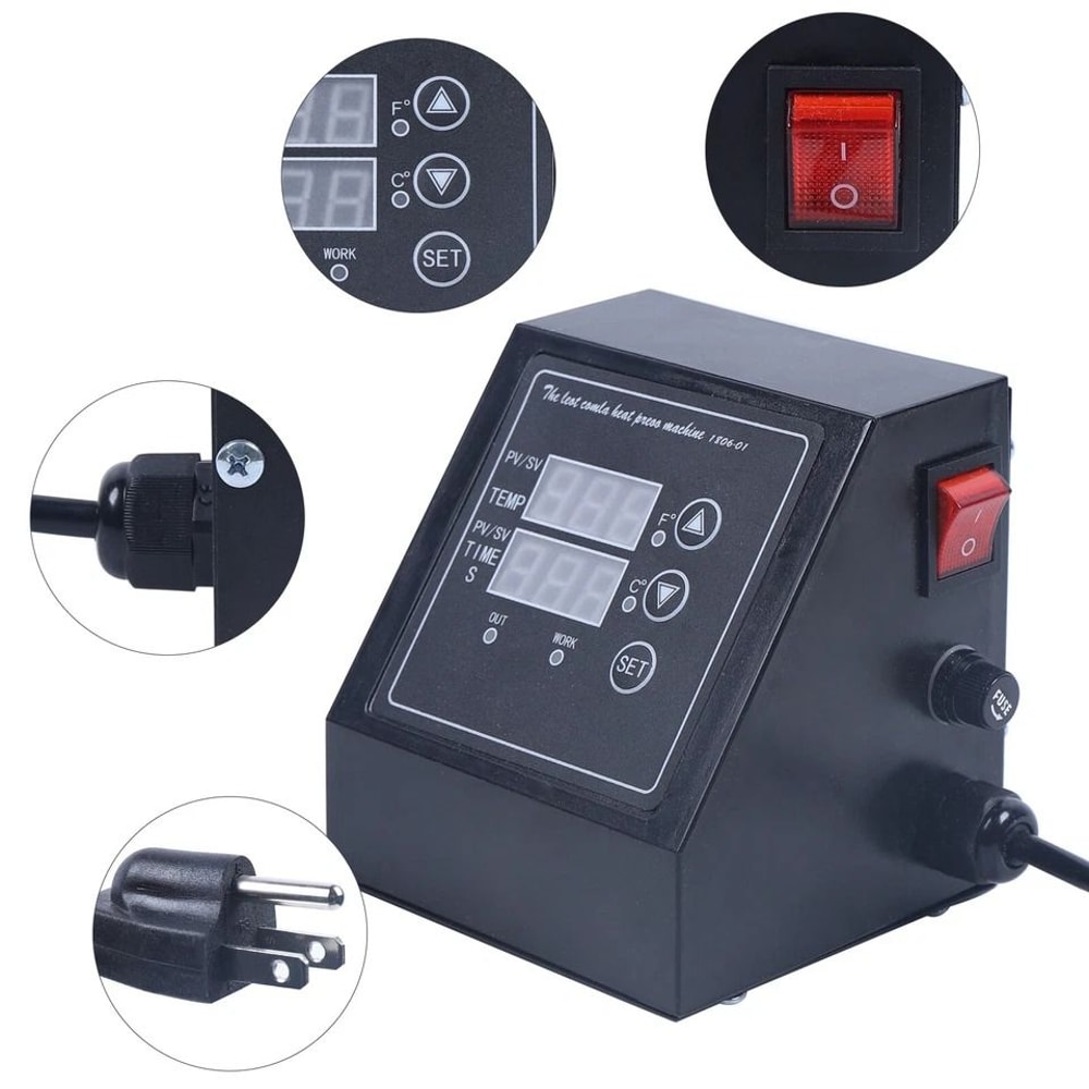 Digital Dual Display Heat Press Temperature Control Box For Heat Press Machine 1