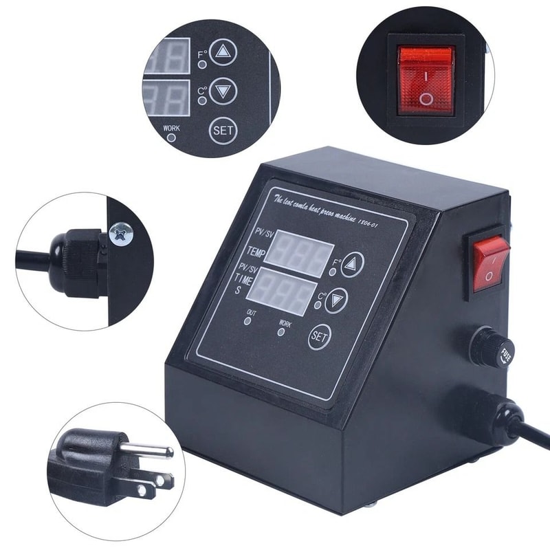 Digital Dual Display Heat Press Temperature Control Box For Heat Press Machine 1