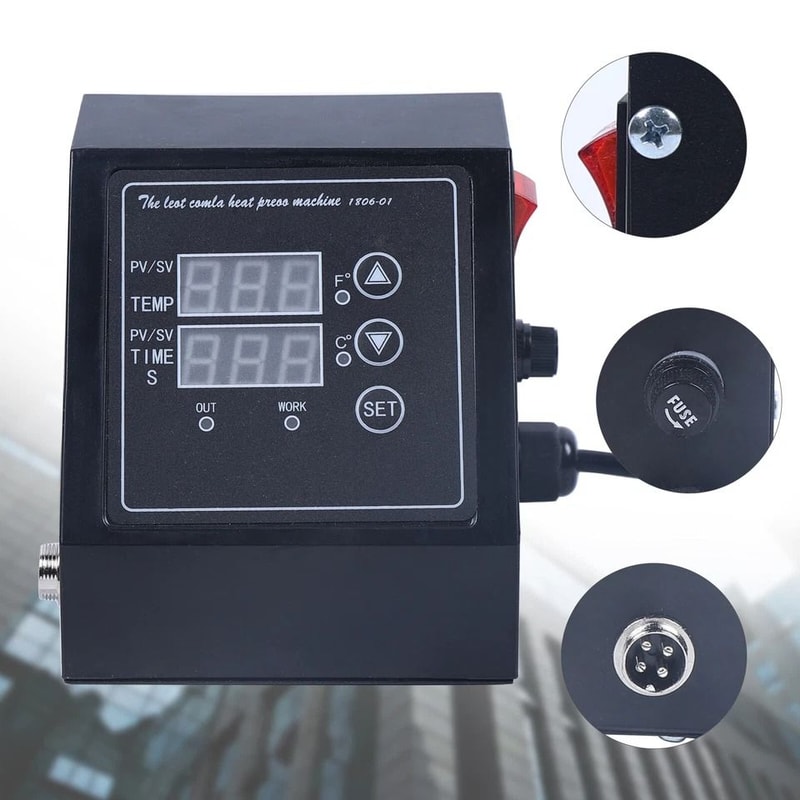 Digital Dual Display Heat Press Temperature Control Box For Heat Press Machine 2