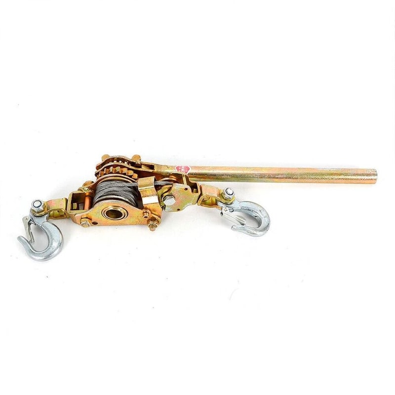 Heavy Duty Hand Puller Come Along Winch Cable Puller With Dual Hooks 3