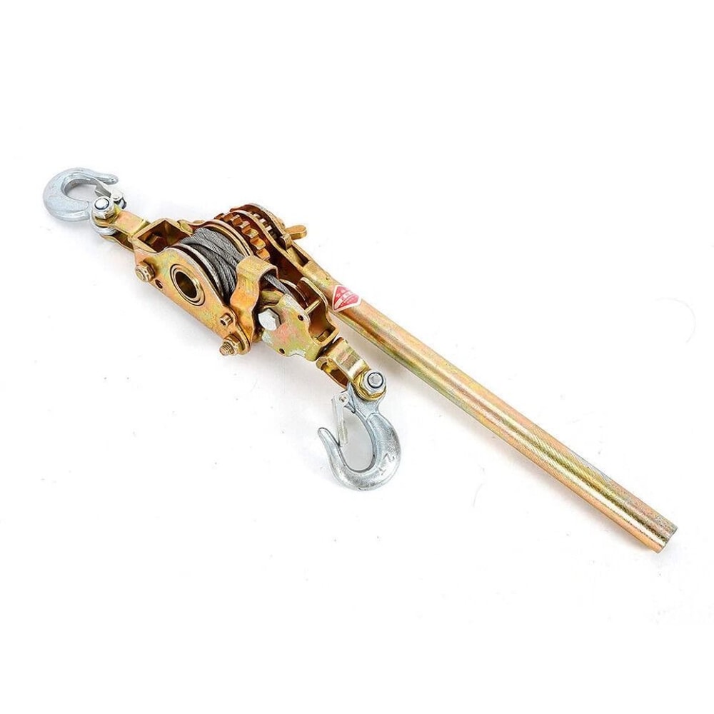 Heavy Duty Hand Puller Come Along Winch Cable Puller With Dual Hooks 4