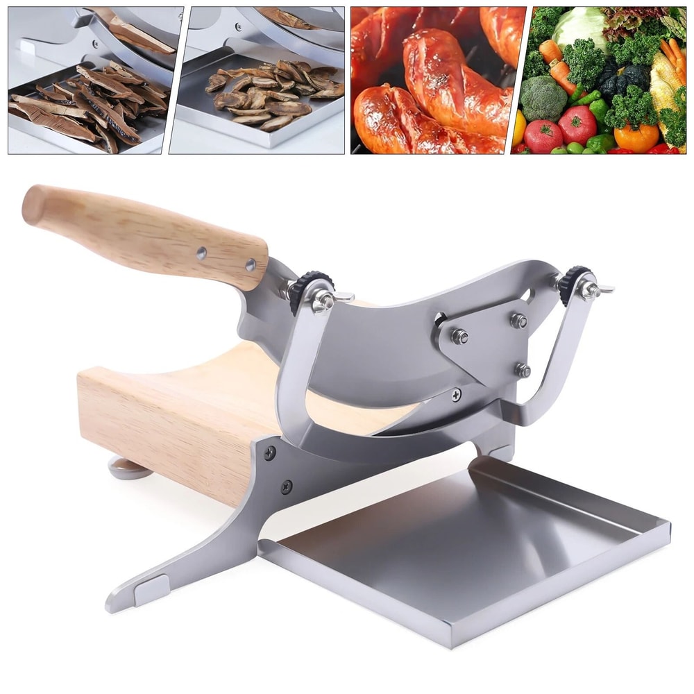 Manual Meat Slicer For Frozen Meat Bones Stainless Steel Butcher Cutter 5