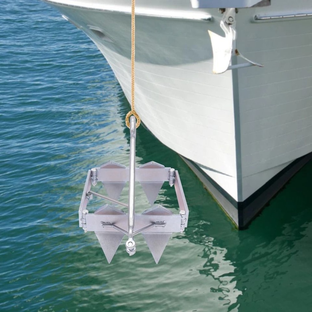 Folding Cube Boat Anchor Sliding Box Portable Marine Anchor For Boats Kayaks 2