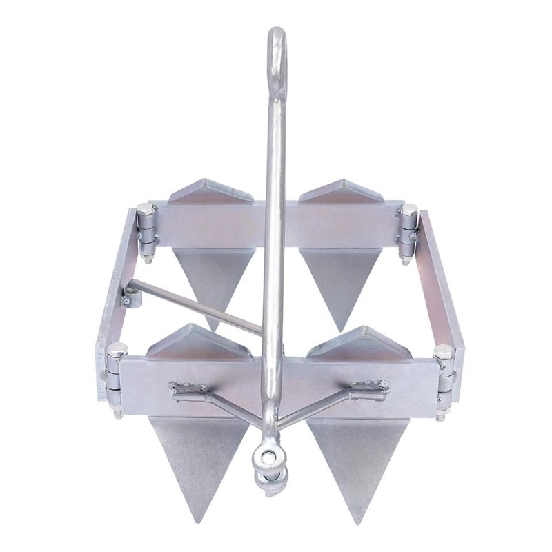 Folding Cube Boat Anchor Sliding Box Portable Marine Anchor For Boats Kayaks 5