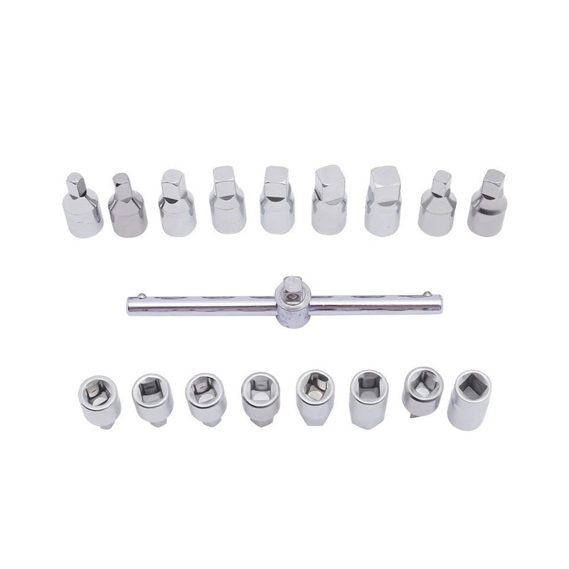 Oil Drain Plug Removal Tool Set Drive Hex Socket Key Set For Stripped Plugs 1