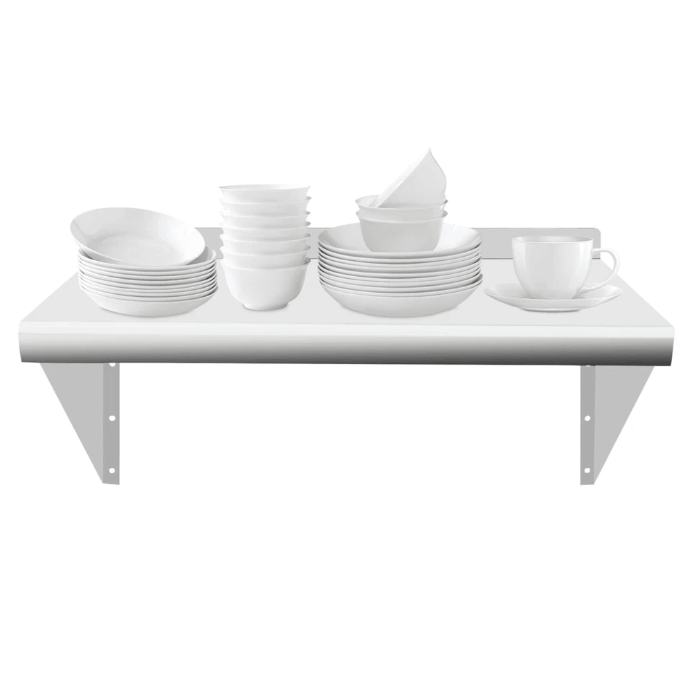 Stainless Steel Commercial Kitchen Wall Shelf Heavy Duty Restaurant Wall Storage Rack 5