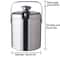 Double Wall Stainless Steel Insulated Ice Bucket With Lid And Tongs 2