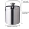 Double Wall Stainless Steel Insulated Ice Bucket With Lid And Tongs 2