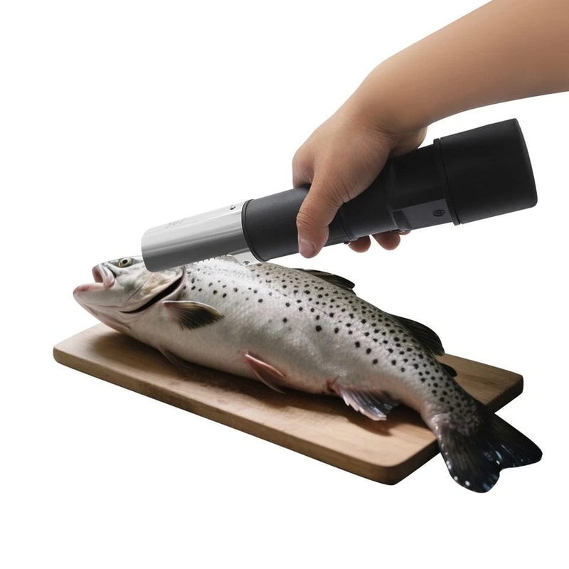 Cordless Electric Fish Scaler RPM Rechargeable Stainless Steel Scale Remover Tool 1