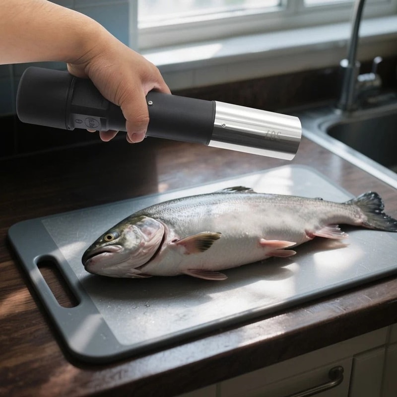 Cordless Electric Fish Scaler RPM Rechargeable Stainless Steel Scale Remover Tool 4
