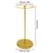 Gold Rotatable Round Garment Rack Floor Standing Adjustable Clothing Display Rack 5
