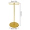 Gold Rotatable Round Garment Rack Floor Standing Adjustable Clothing Display Rack 5