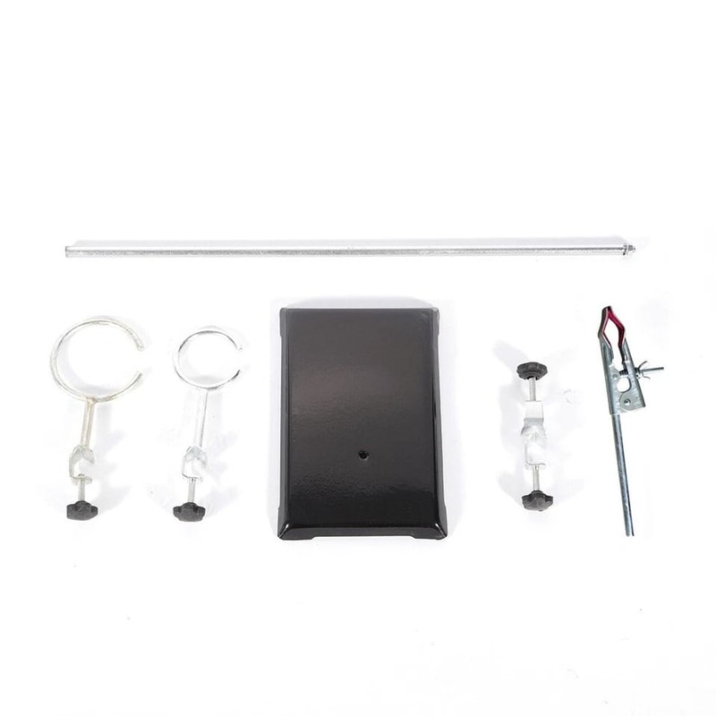 Lab Iron Stand Set With Flask Clamp Ring Stand Kit Chemistry Support Holder For Laboratory Use 3