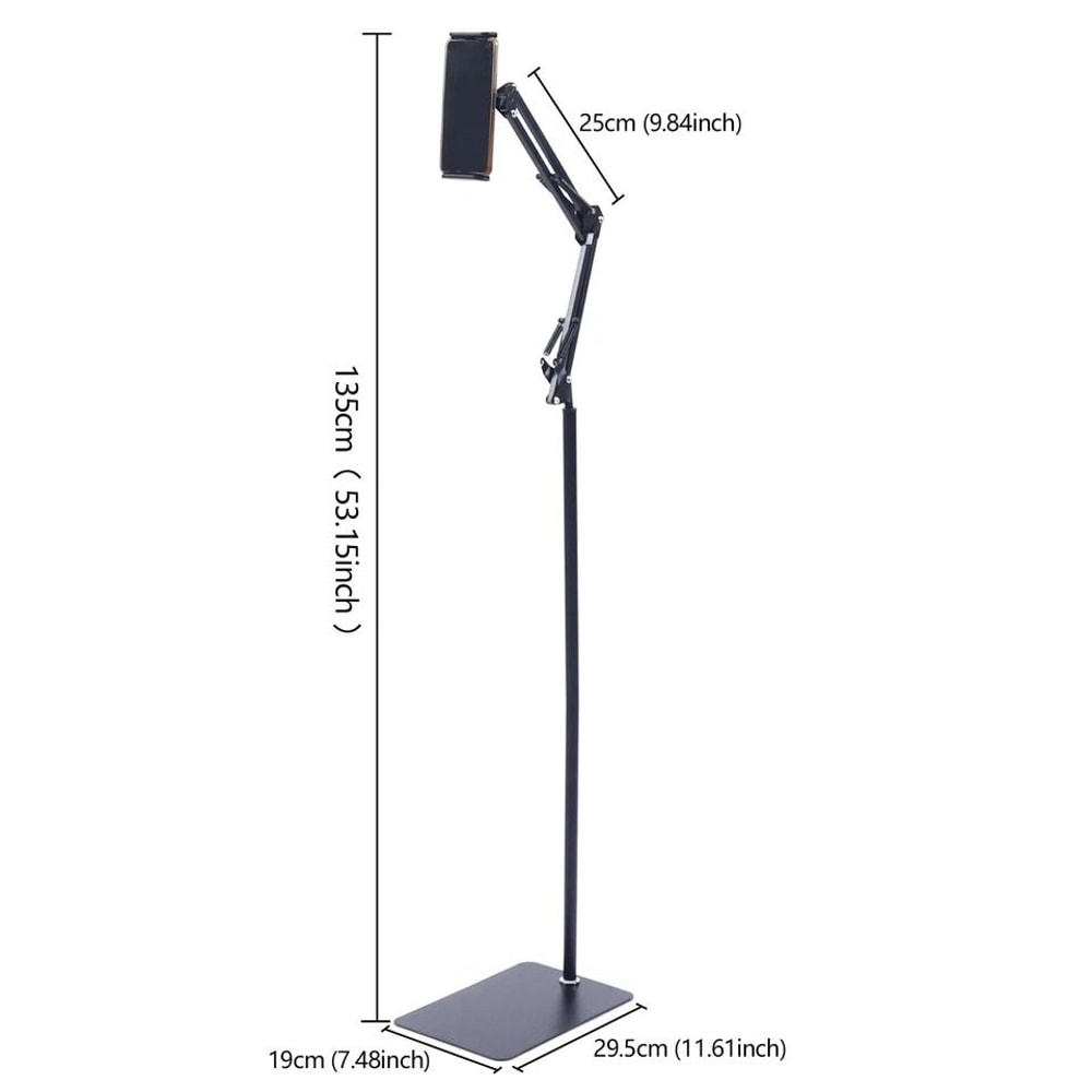 Adjustable Floor Tripod Tablet Phone Stand Holder For Hands Free Viewing 2