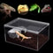 Gallon Acrylic Reptile Breeding Box Magnetic Terrarium Enclosure 1