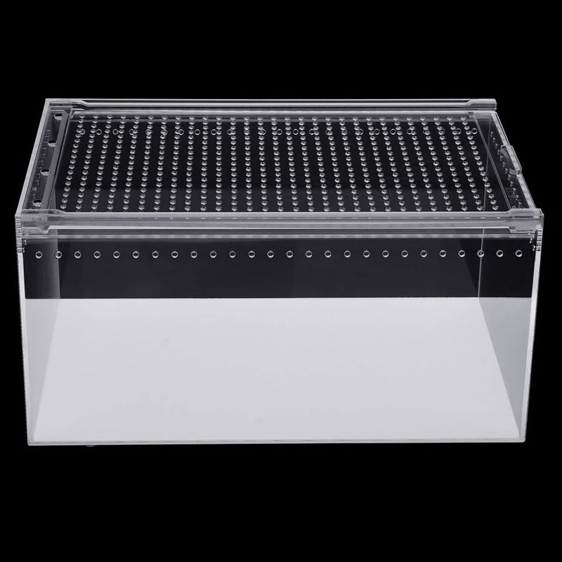 Gallon Acrylic Reptile Breeding Box Magnetic Terrarium Enclosure 2