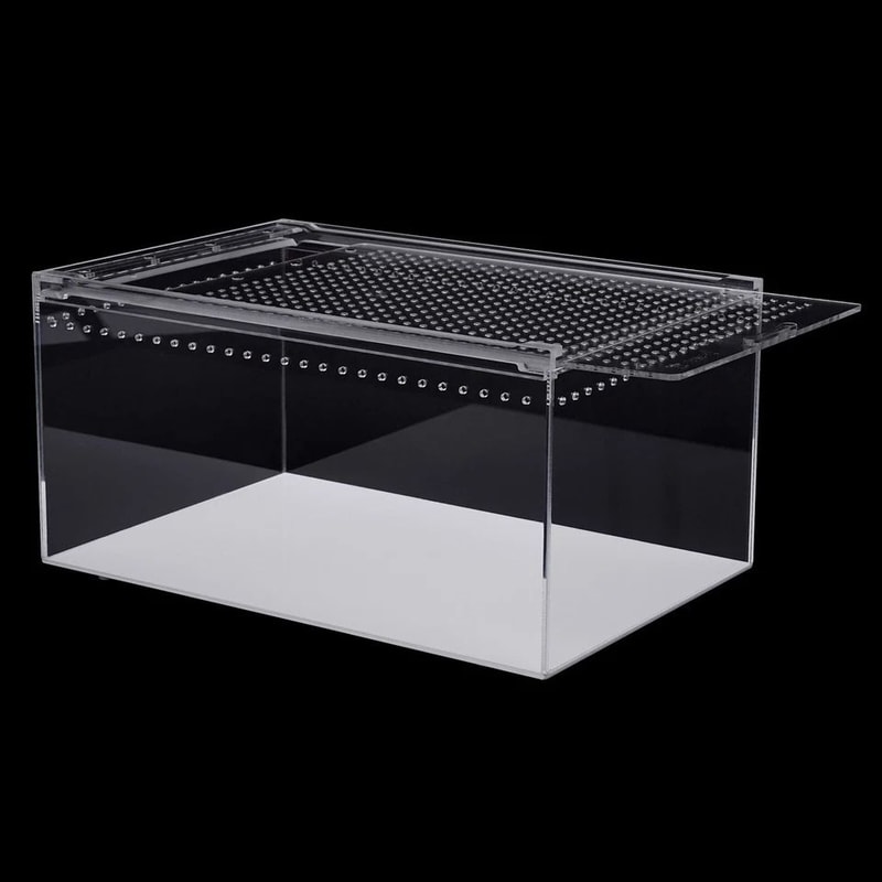 Gallon Acrylic Reptile Breeding Box Magnetic Terrarium Enclosure 4