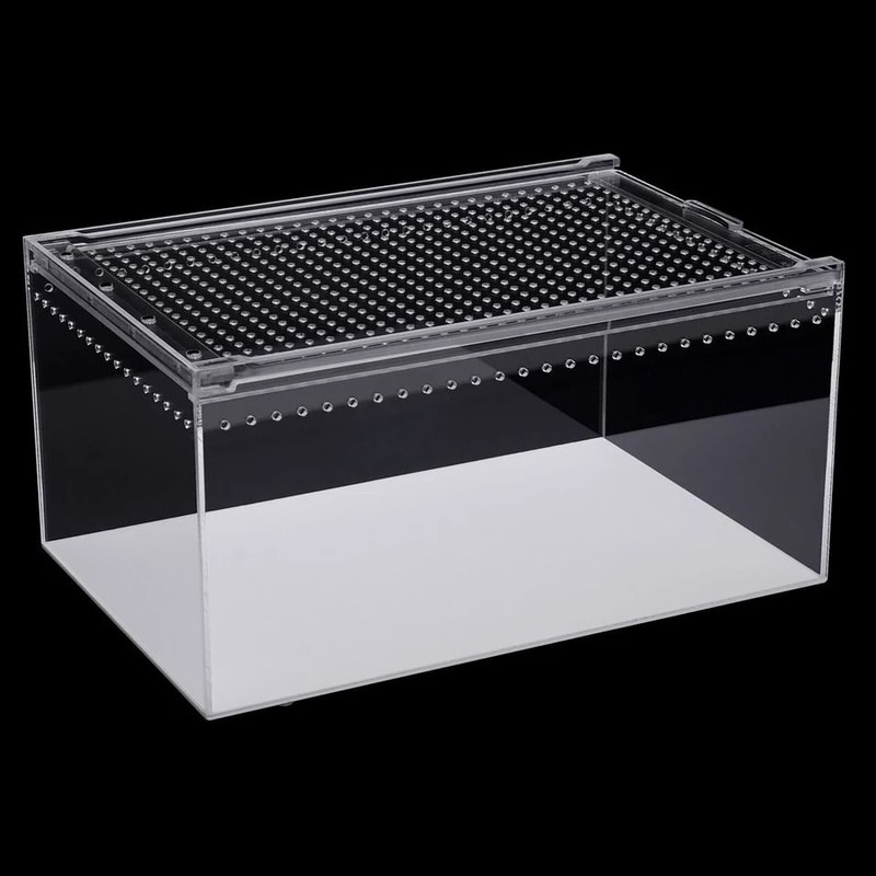 Gallon Acrylic Reptile Breeding Box Magnetic Terrarium Enclosure 7