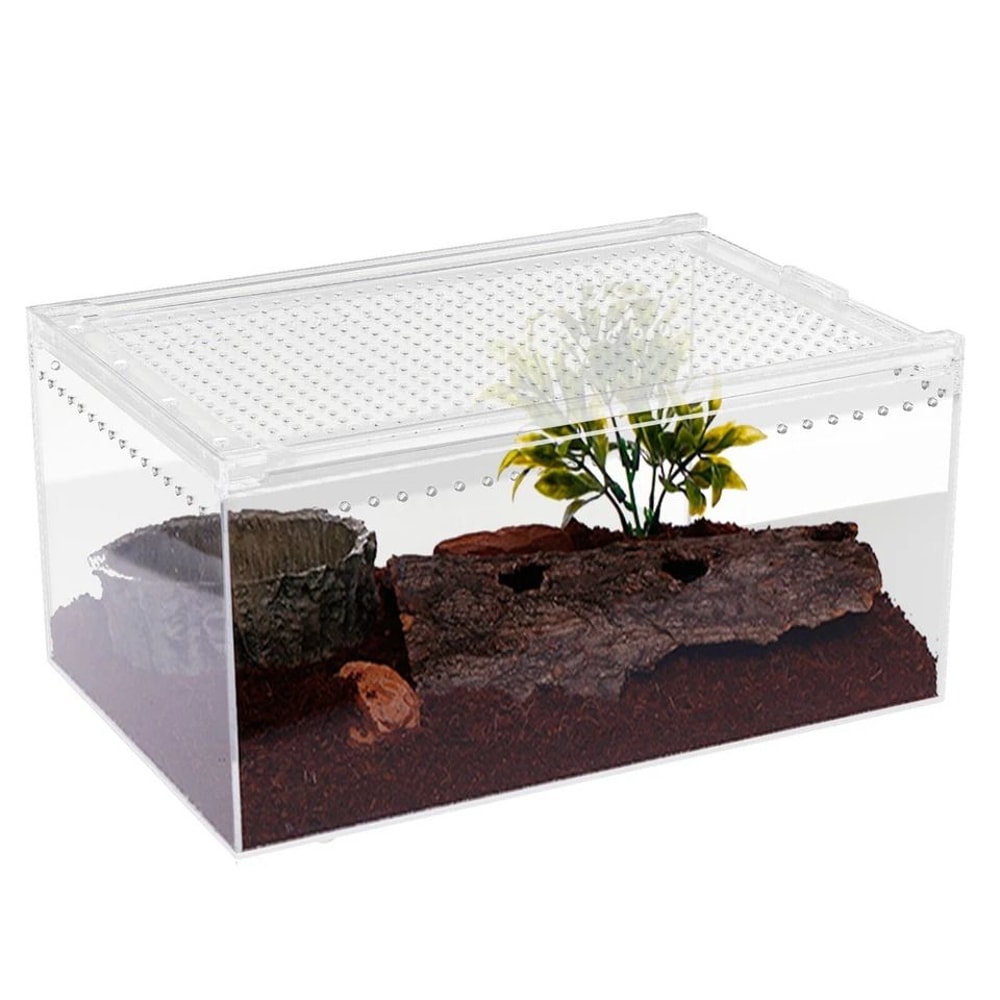 Gallon Acrylic Reptile Breeding Box Magnetic Terrarium Enclosure 8