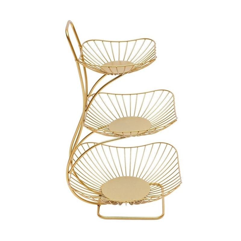 Fruit Basket Organizer Metal Wire Vegetable Storage Rack For Kitchen Counter 1