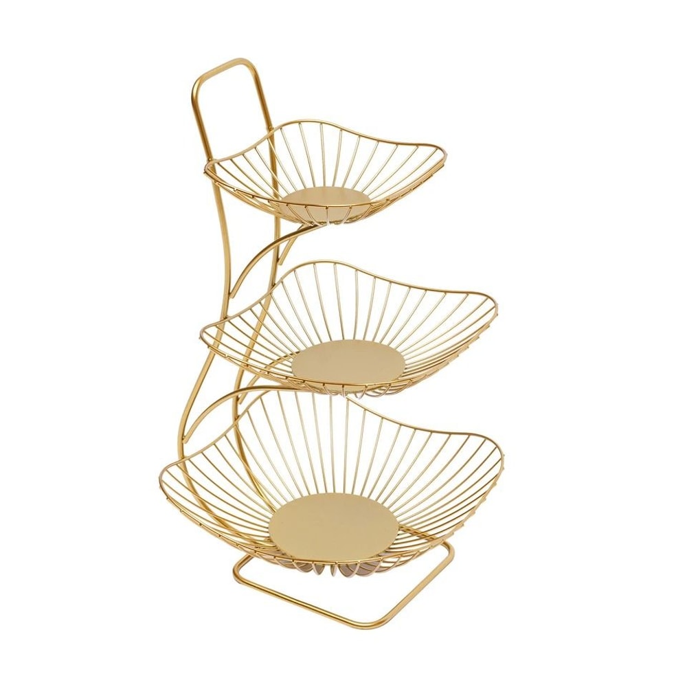 Fruit Basket Organizer Metal Wire Vegetable Storage Rack For Kitchen Counter 4