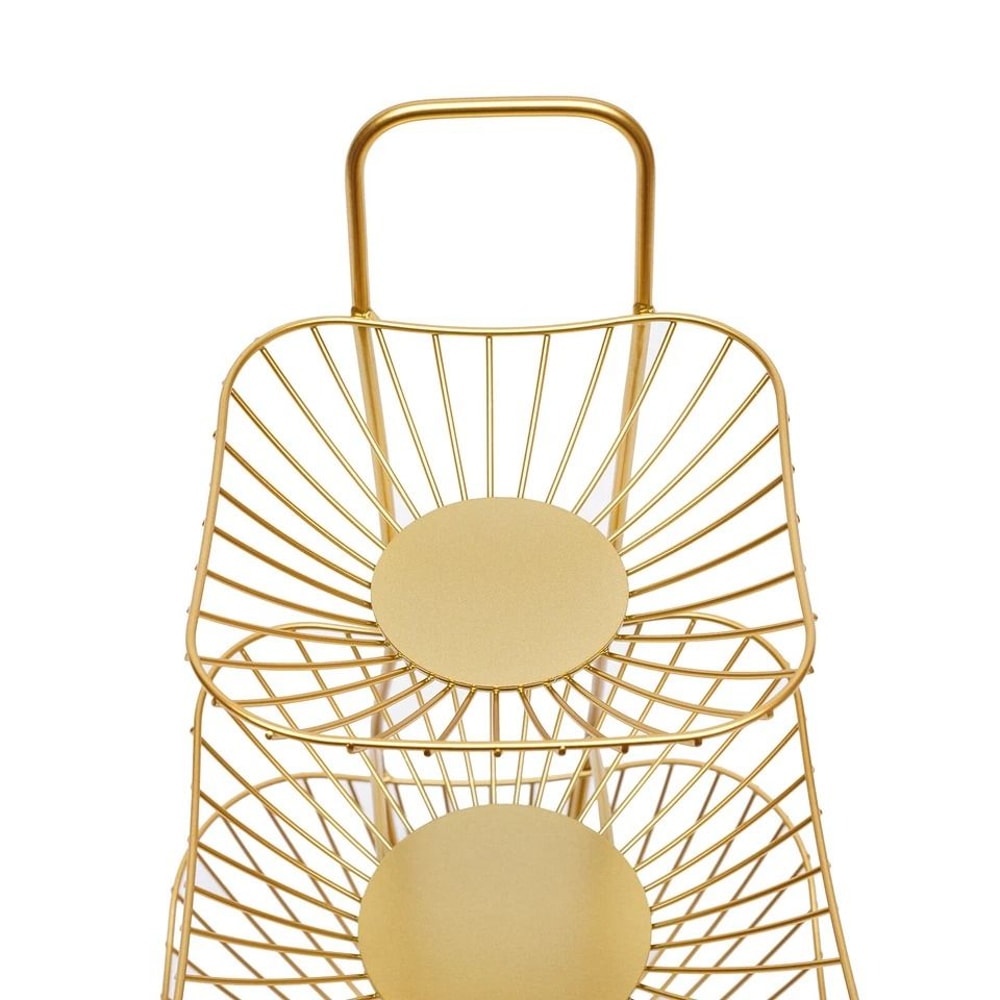 Fruit Basket Organizer Metal Wire Vegetable Storage Rack For Kitchen Counter 5