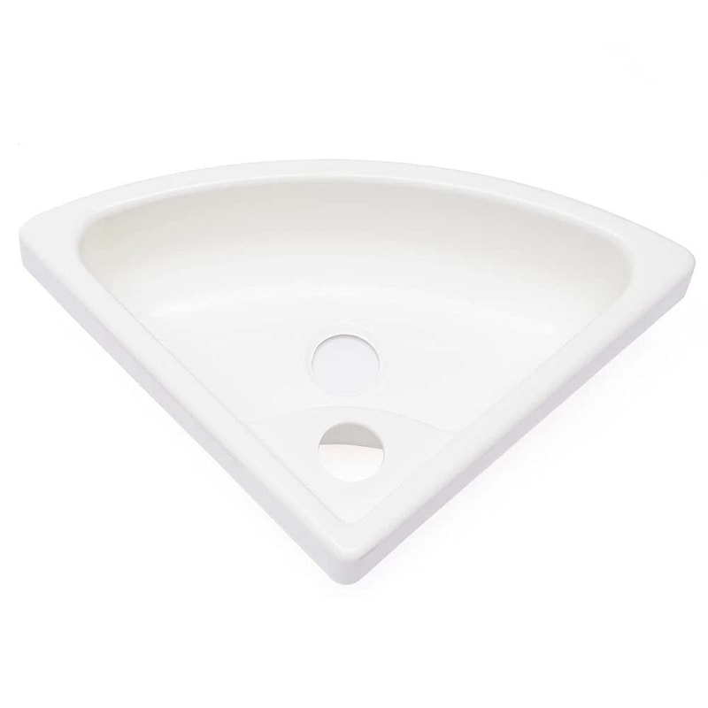 Compact RV Corner Sink Wall Mounted ABS Triangular Basin For Caravan Camper Bathroom 9