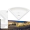 Compact RV Corner Sink Wall Mounted ABS Triangular Basin For Caravan Camper Bathroom 2