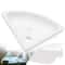 Compact RV Corner Sink Wall Mounted ABS Triangular Basin For Caravan Camper Bathroom 0
