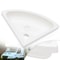 Compact RV Corner Sink Wall Mounted ABS Triangular Basin For Caravan Camper Bathroom 0