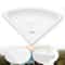 Compact RV Corner Sink Wall Mounted ABS Triangular Basin For Caravan Camper Bathroom 4