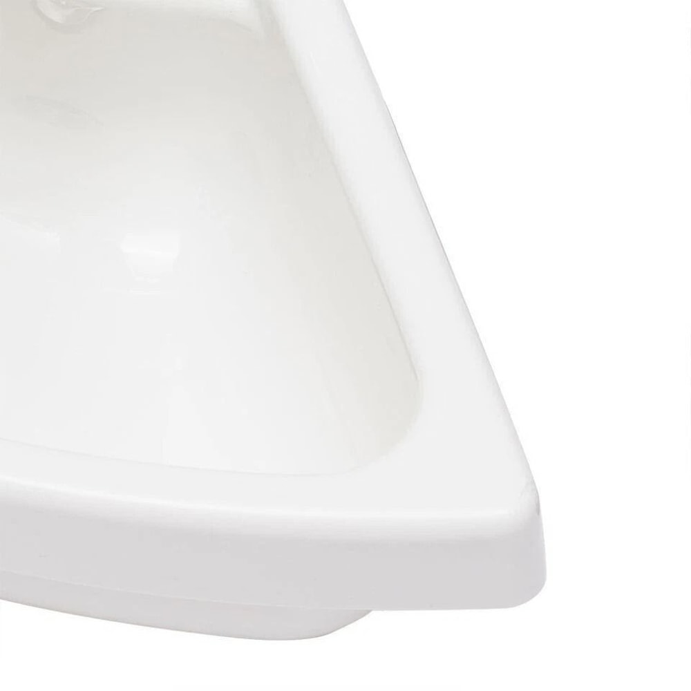Compact RV Corner Sink Wall Mounted ABS Triangular Basin For Caravan Camper Bathroom 7