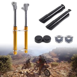 mini dirt bike front fork suspension gold triple tree shock absorber for pit bikes