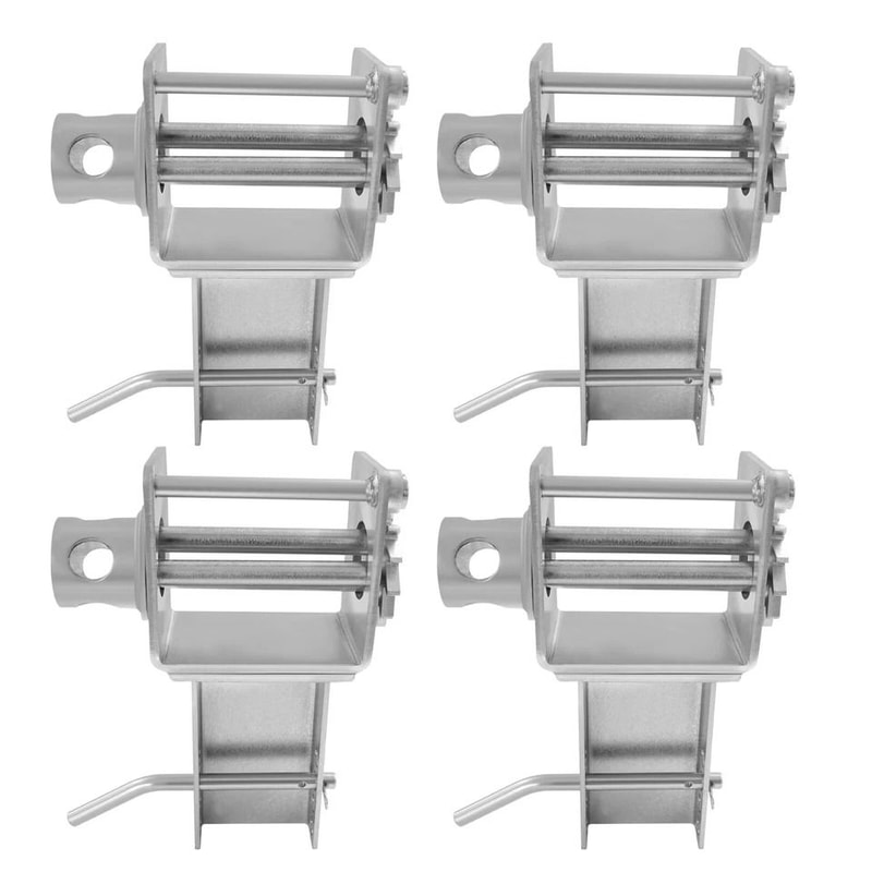 Heavy Duty Trailer Stake Pocket Winch Set For Flatbed Trucks Carbon Steel Cargo Tie Down System 7