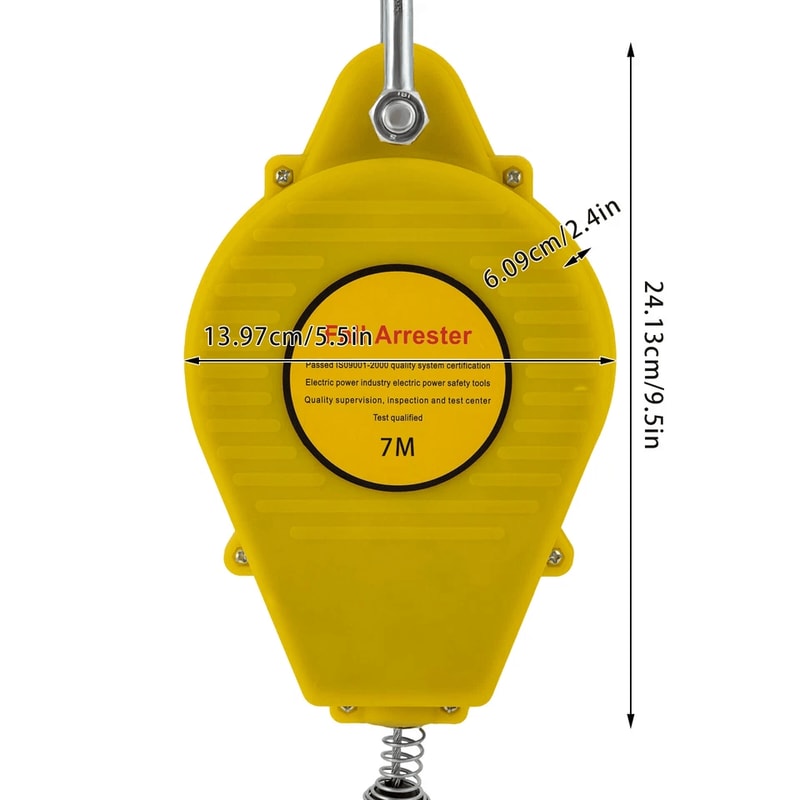 Self Retracting Lifeline Fall Protection Lanyard With Hook Safety Rope 6